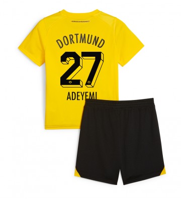 Borussia Dortmund Karim Adeyemi #27 Domácí dres komplet pro Děti 2023-24 Krátkým Rukávem (+ Krátké kalhoty)